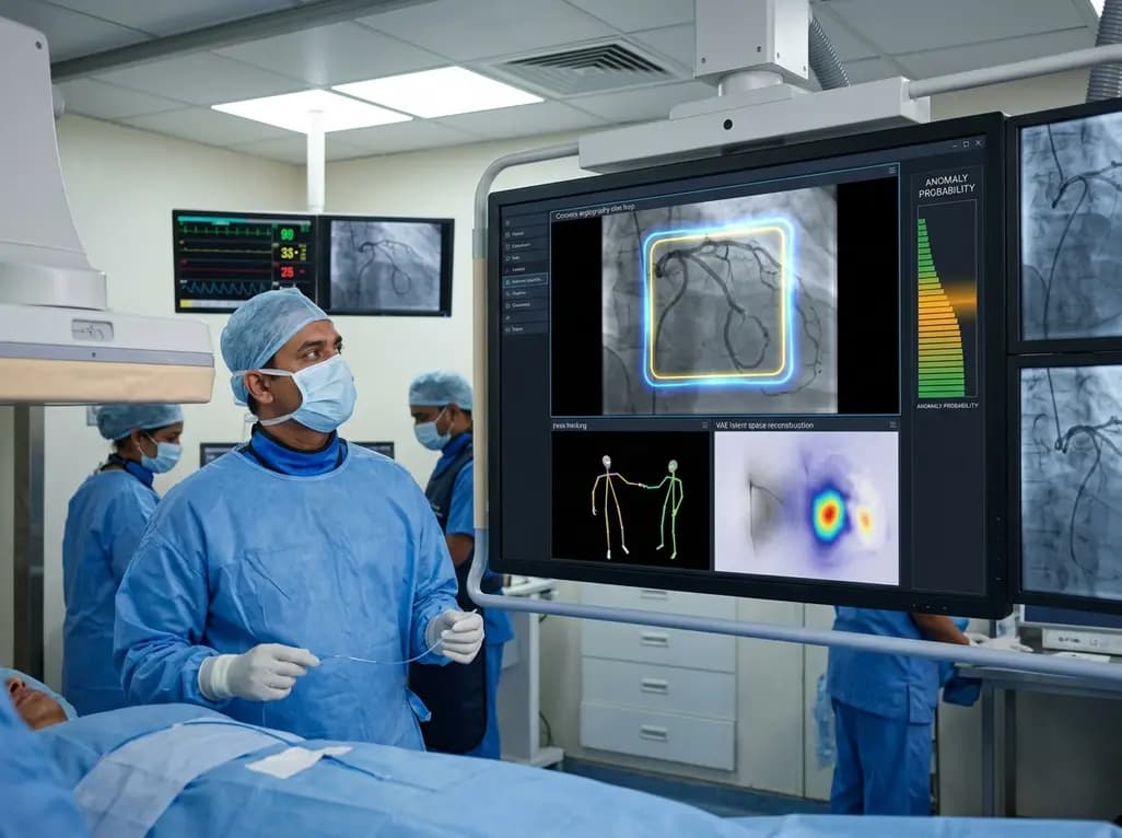 AI-Driven Anomaly Detection in Coronary Angiography: Enhancing Cath Lab Workflow