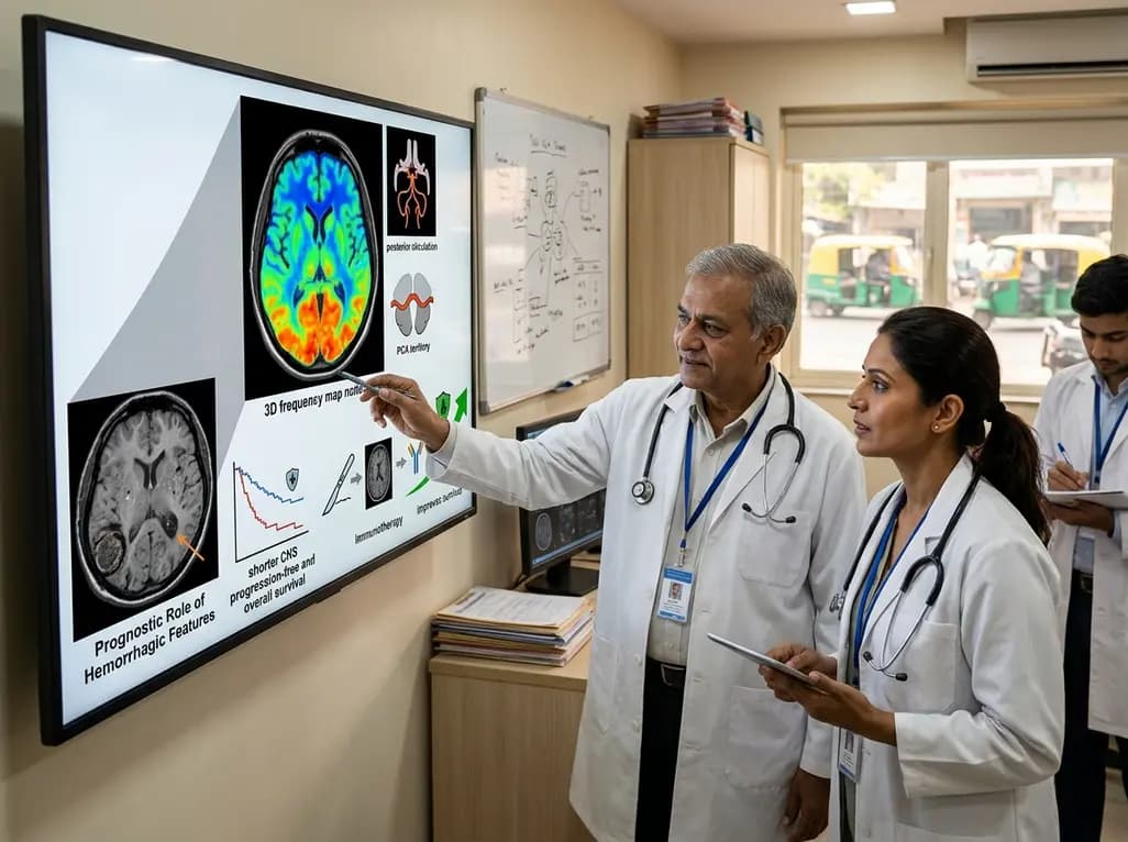 Spatial Distribution and Prognostic Role of Hemorrhagic Features in mRCC Brain Metastases