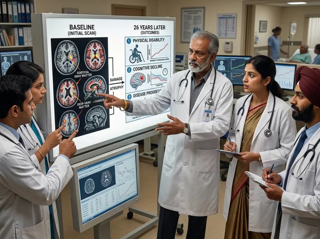 Gray Matter Damage Predicts 26-Year Outcomes in Multiple Sclerosis