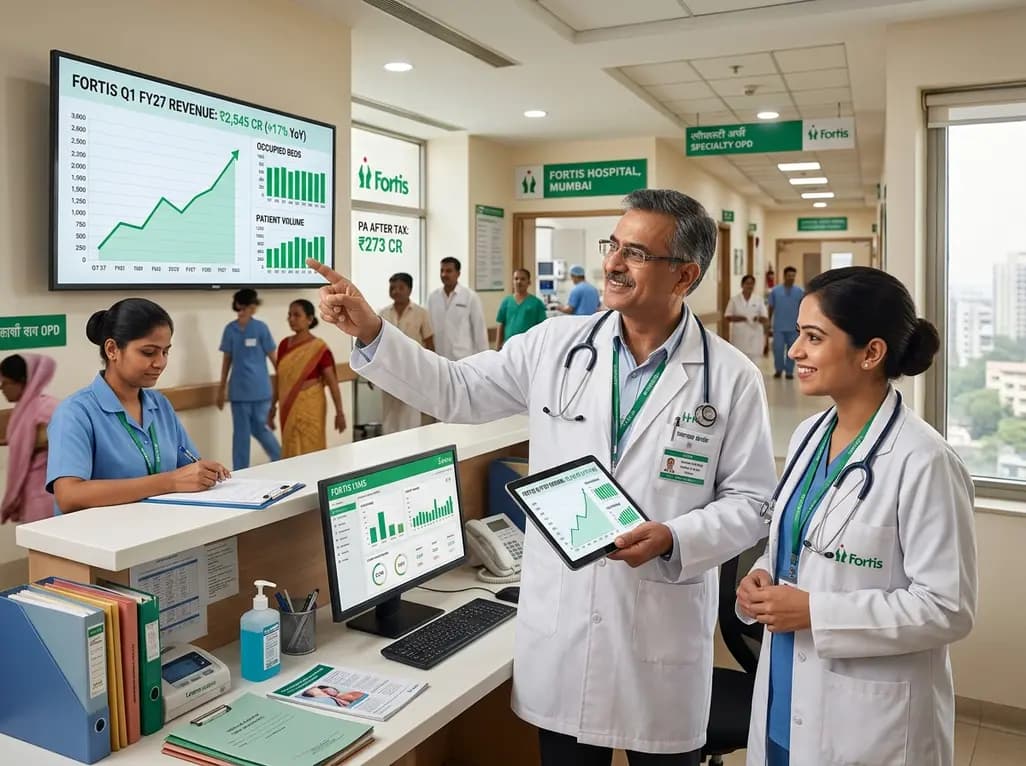 Fortis Healthcare Posts ₹2545 Cr Revenue in Q1 FY27