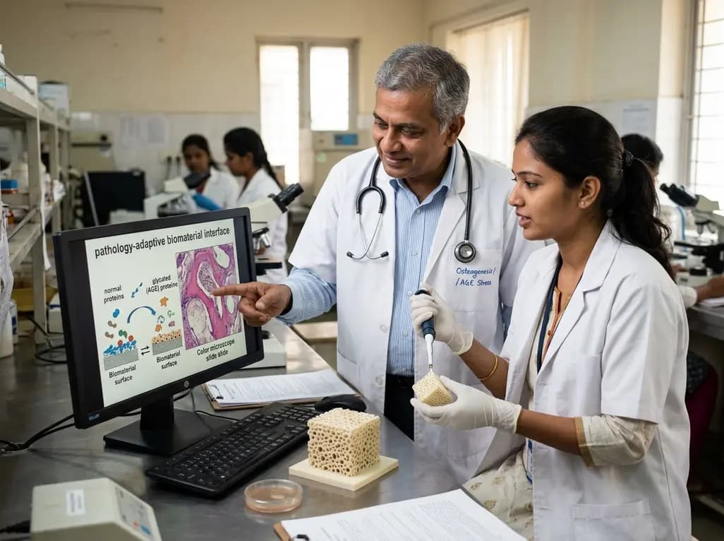 Pathology-Adaptive Biomaterial Interfaces Restore Osteogenesis under Glycation Stress