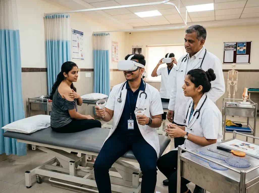 Immersive 180-Degree VR in Physical Therapy Training: Randomized Trial Insights