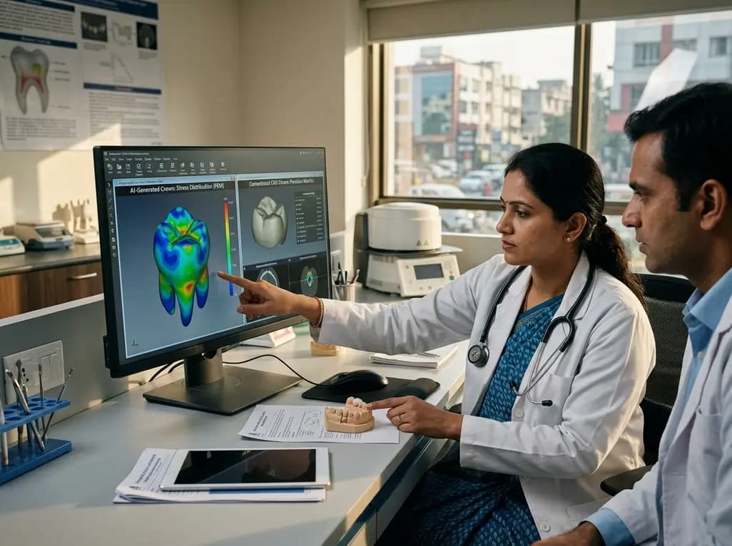 Precision and Structural Stability in AI Dental Crown Design
