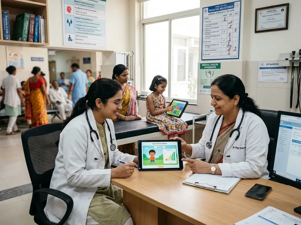 Integrating Digital CBT into Routine Clinical Care for Pediatric Anxiety Disorders