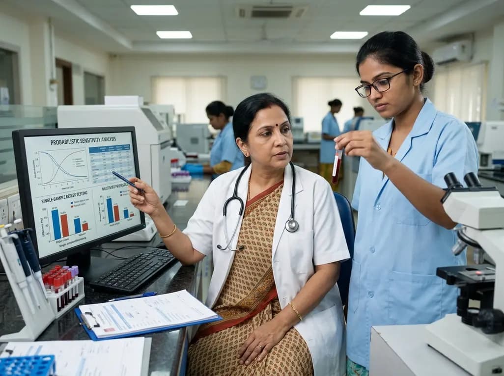 Probabilistic Sensitivity Analysis of Thalassemia Screening Cascade Efficiency: Single-Sample Versus Multivisit Protocols