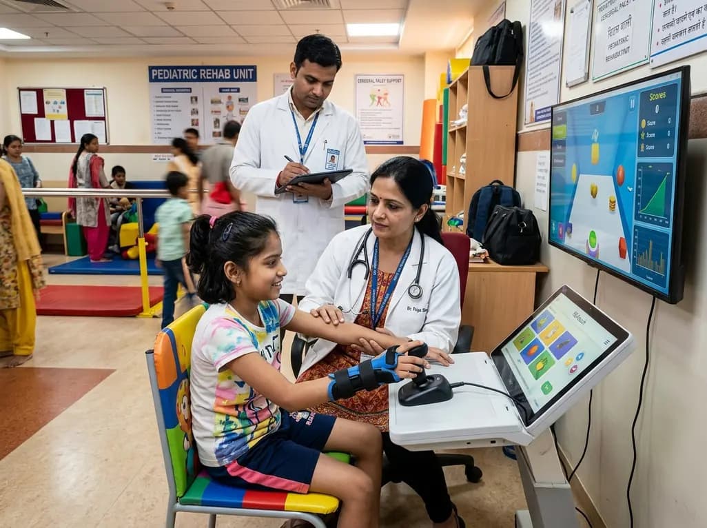 Virtual Device Integration in HABIT-ILE for Bilateral Cerebral Palsy: A Non-Inferiority Trial Analysis