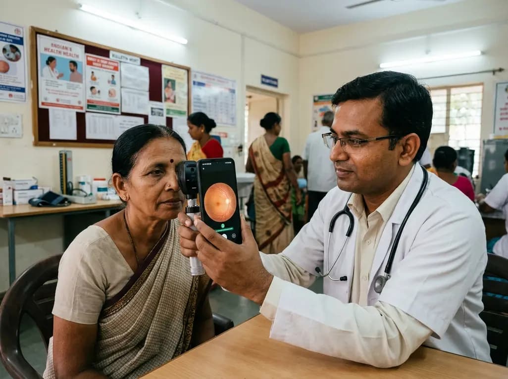 Smartphone Offline AI Boosts Multi-Disease Eye Screening