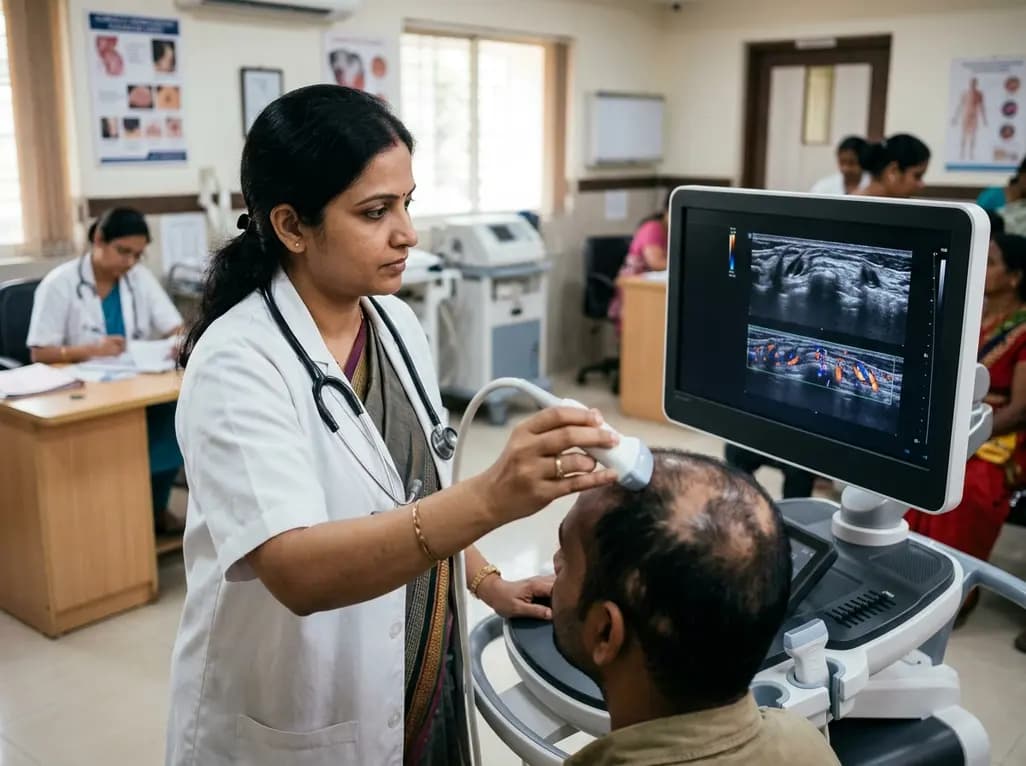Assessing Alopecia Areata Treatment Efficacy with High-Frequency Ultrasound and Microvascular Imaging