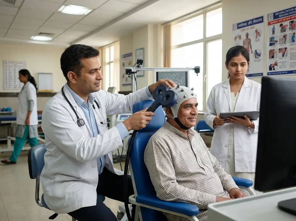 Brain Stimulation Promotes Visual Motion Processing Recovery After Stroke
