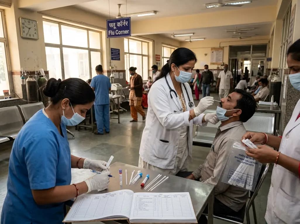 Haryana Orders 100% Flu Testing Amid Severe H1N1 Surge