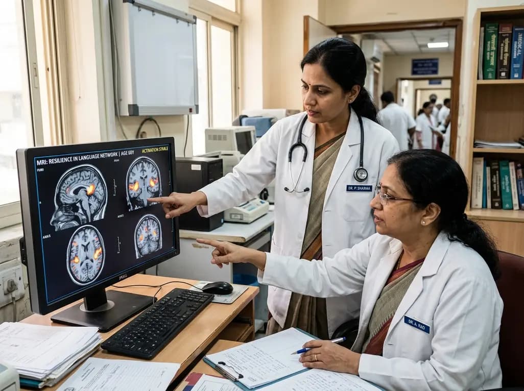 Language Network Aging: How the Brain Preserves Words