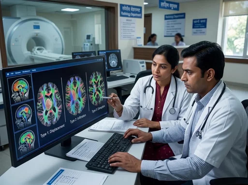 Classifying Glioma-White Matter Tract Interactions: A Diffusion MRI Approach to Surgical Planning