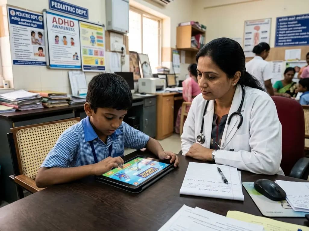 Serious Game-Based Attention Assessment for ADHD in Pediatric Practice