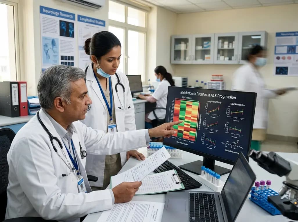 Longitudinal Metabolomics Identifies Impaired Lipid Metabolism in ALS Progression