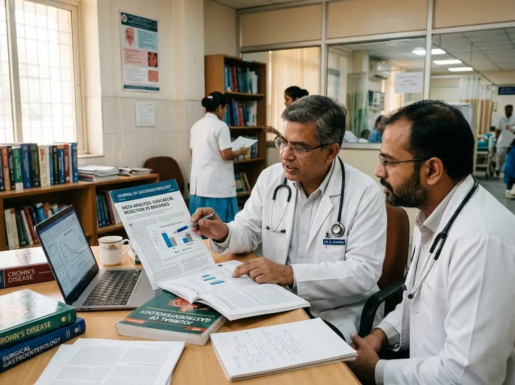 Early Ileocaecal Resection vs Biologics in Localized Crohn's Disease: A Meta-Analysis