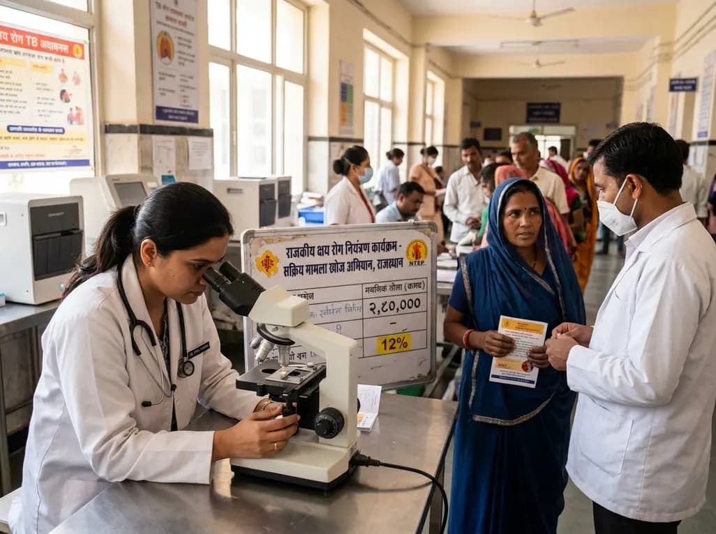 Rajasthan Detects 12% TB Positivity in Screening Drive