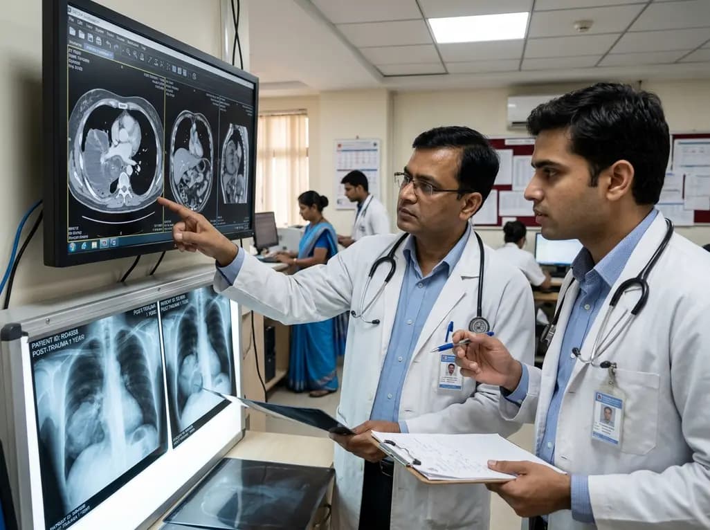 Delayed Right-Sided Traumatic Diaphragmatic Hernia: Diagnostic Challenges