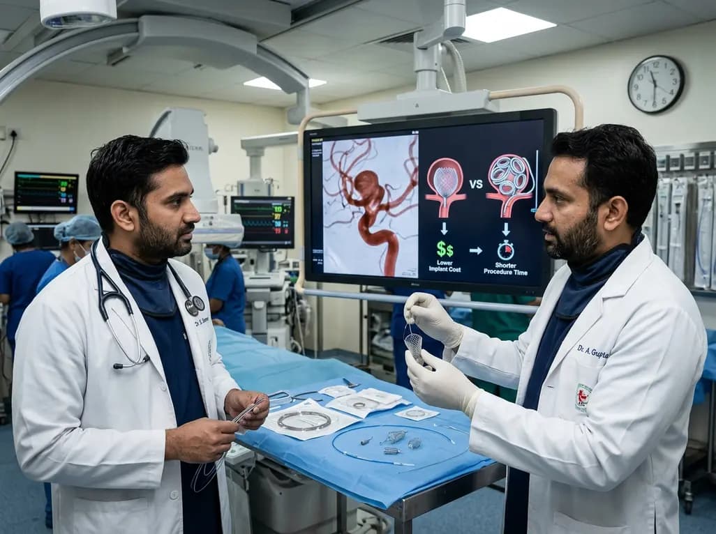 Woven EndoBridge Versus Stent-Assisted Coiling for Wide-Necked Aneurysms: Cost Analysis and Clinical Outcomes