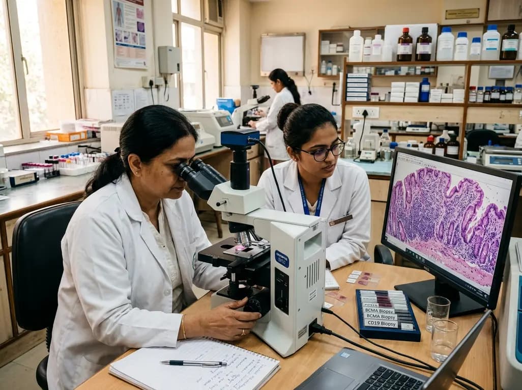 Intestinal Histopathological Changes in BCMA, CD19, and CD20 Immunotherapies