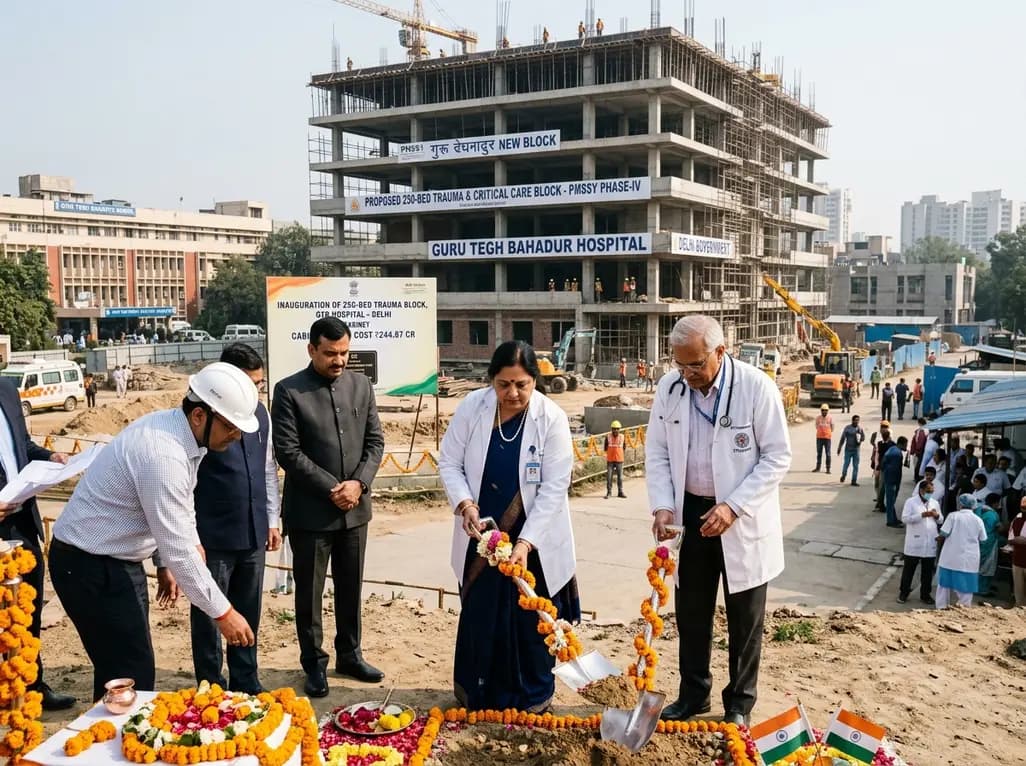 GTB Hospital 250-Bed Trauma Block to Reshape Delhi Care