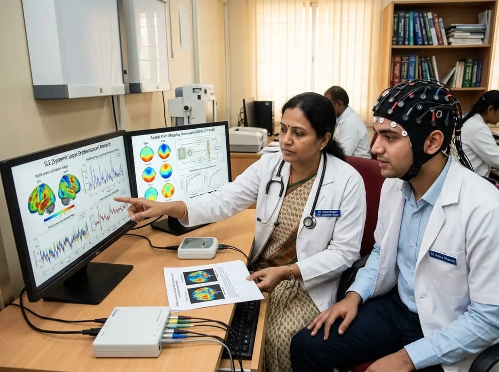 Cross-Device Reproducibility of fNIRS Biomarkers in SLE via EEG Spatial Mapping