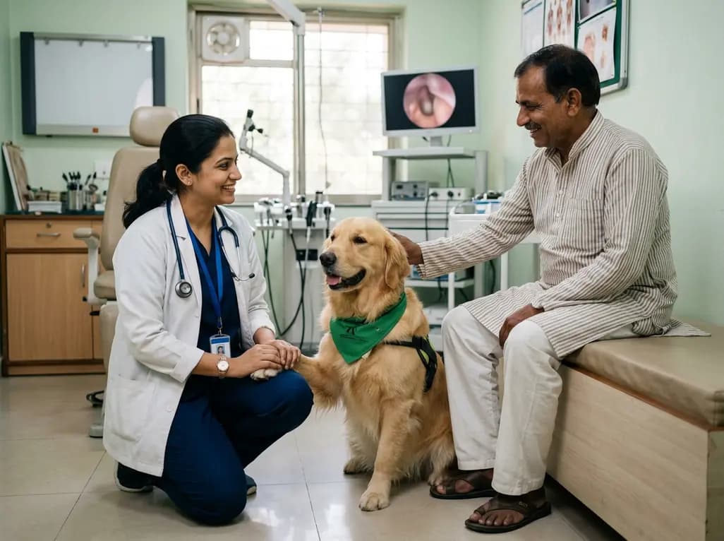 Therapy Dogs in Laryngology: Reducing Anxiety and Pain in Awake Procedures