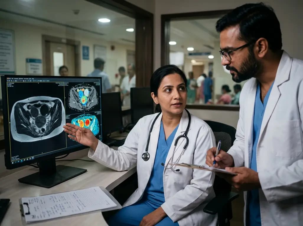 Multiparametric MRI Differentiation of Ovarian Endometriomas and Hemorrhagic Cysts