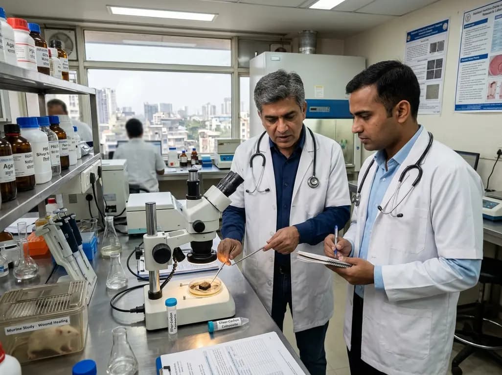 Porous Silver-Carbon Composite: A Breakthrough in Biofilm Control and Wound Healing