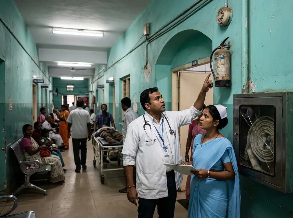 Odisha Hospital Fire Safety Deficits Threaten Patient Care