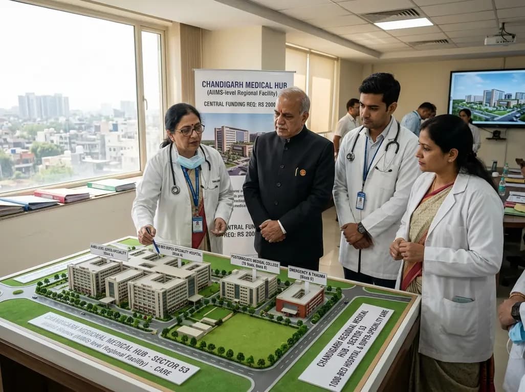 Chandigarh Medical Hub: Rs 2,000 Cr Central Aid Sought