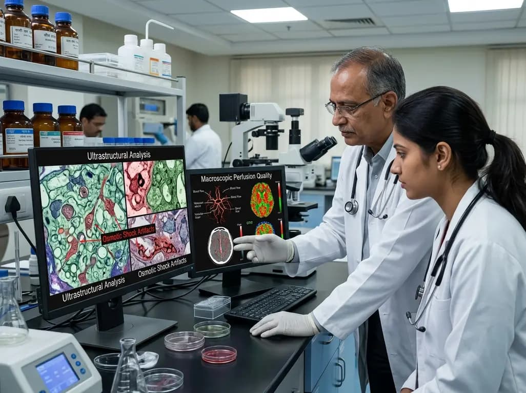 Perfusion Quality vs Ultrastructural Preservation in Hyperosmotic Brain Perfusion