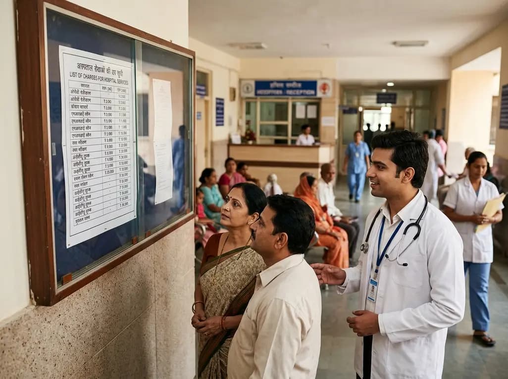 Centre Directs Hospitals to Prominently Display Rates
