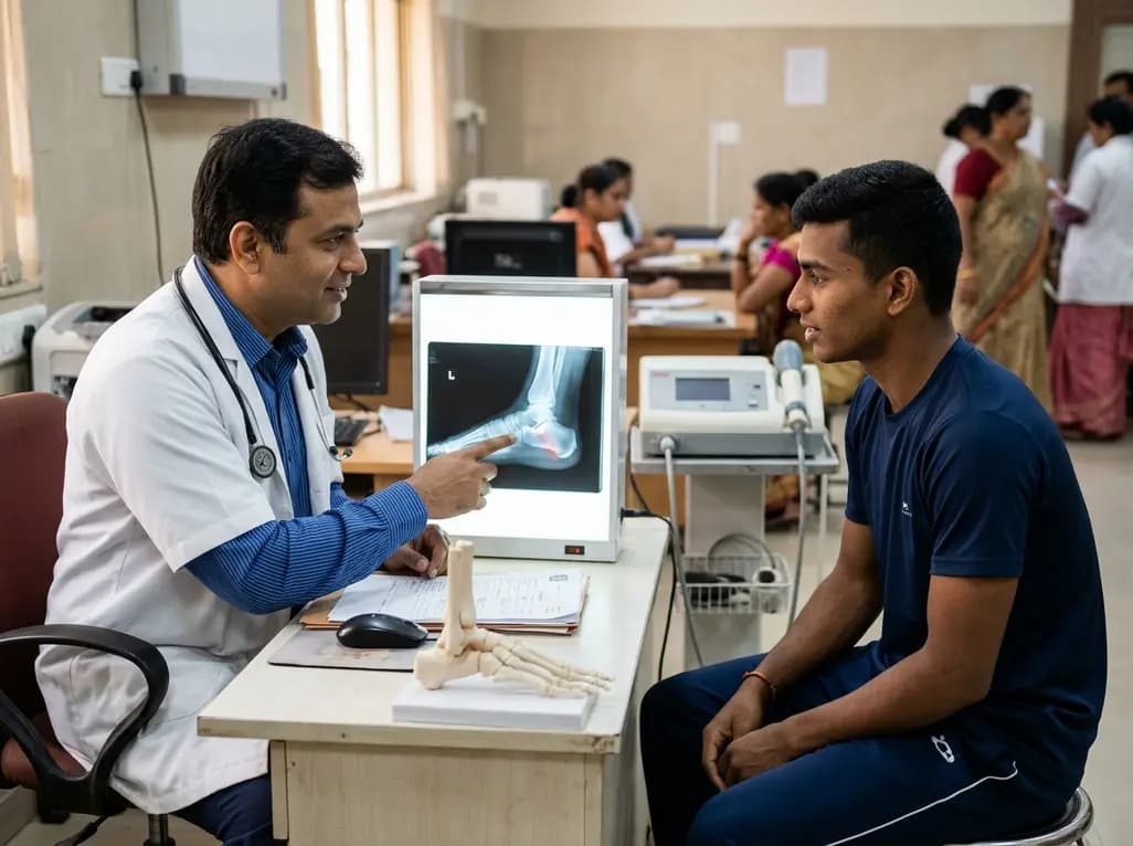 Focused ESWT Heals Neglected Degan Type III Anterior Process Calcaneus Fracture in a Collegiate Athlete