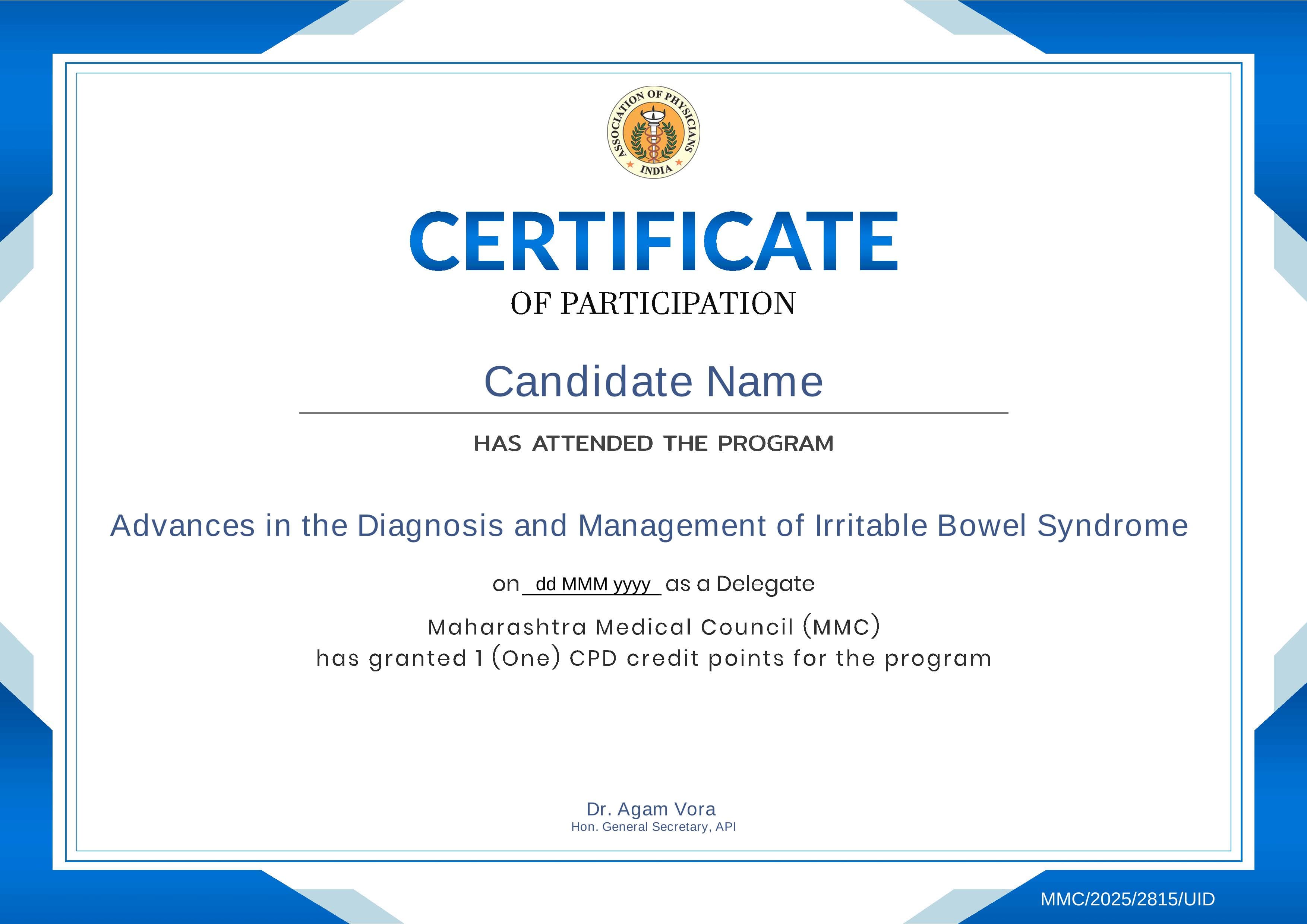 Certificate Preview